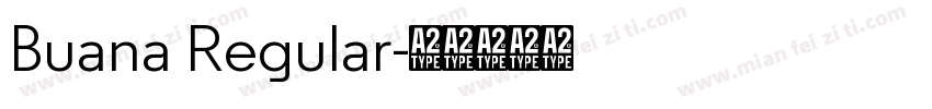 Buana Regular字体转换
